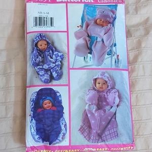 Butterick Classics Baby Sleepers